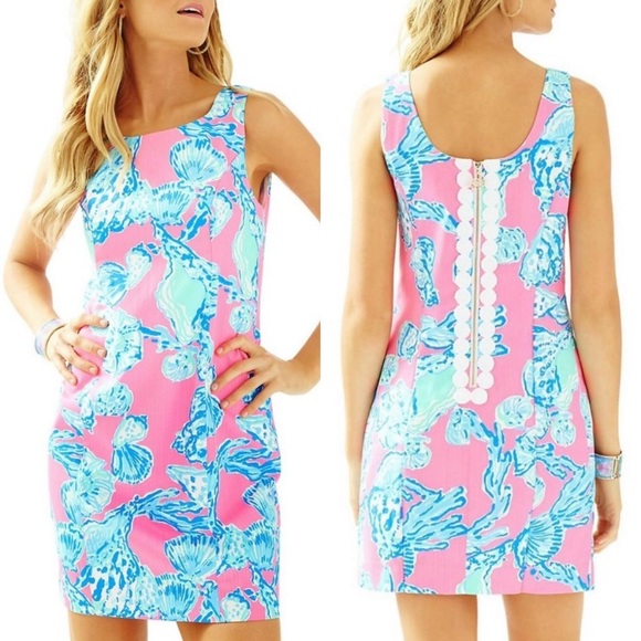 Lilly Pulitzer Dresses & Skirts - Lilly Pulitzer Cathy Shift Dress Pink Pout Barefoot Princess